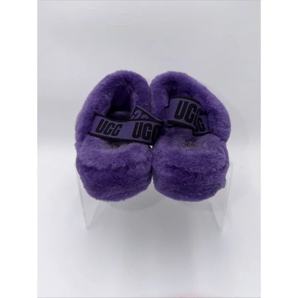 UGG Fluff Yeah Women's Size 9 Slippers Purple Sandals Fluffy Soft - Picture 3 of 10
